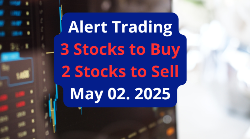 Alert Trading 3 Stocks to Buy 2 Stocks to Sell May 2025